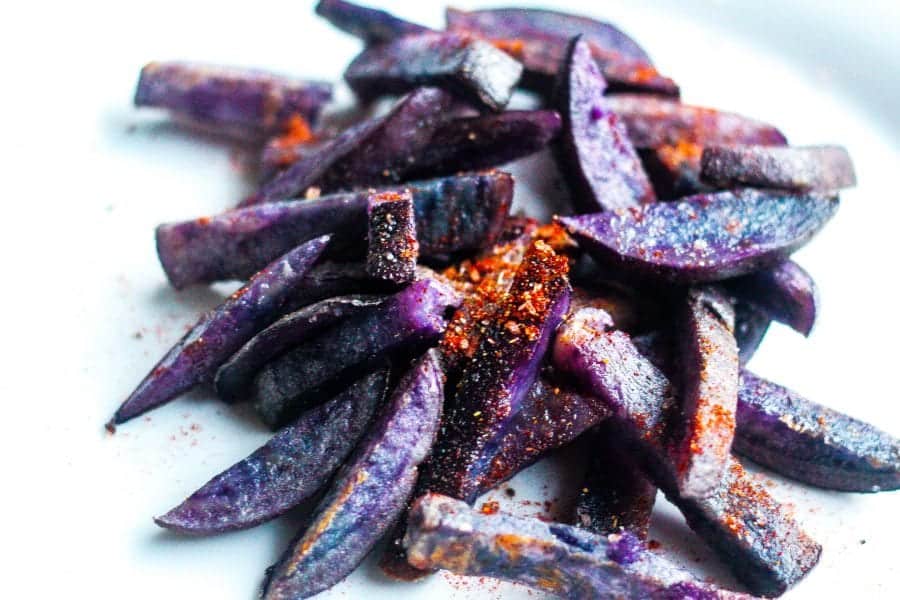 Crispy Purple Potato Oven Fries: Health Benefits Explored
